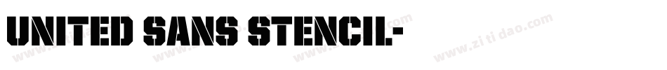United Sans Stencil字体转换